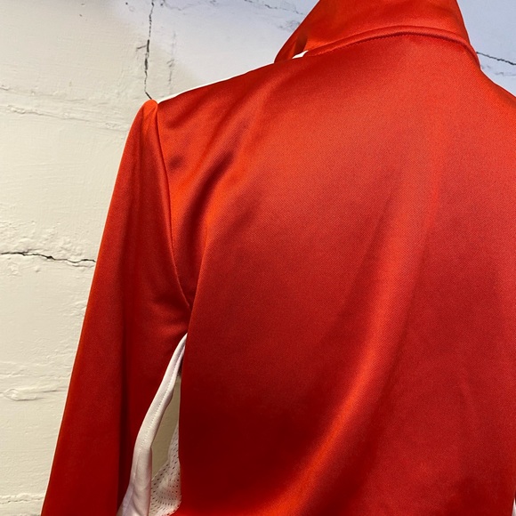 Puma Womens Red White Zip Activewear Jacket w Zipped Pockets  Size S - Picture 8 of 16
